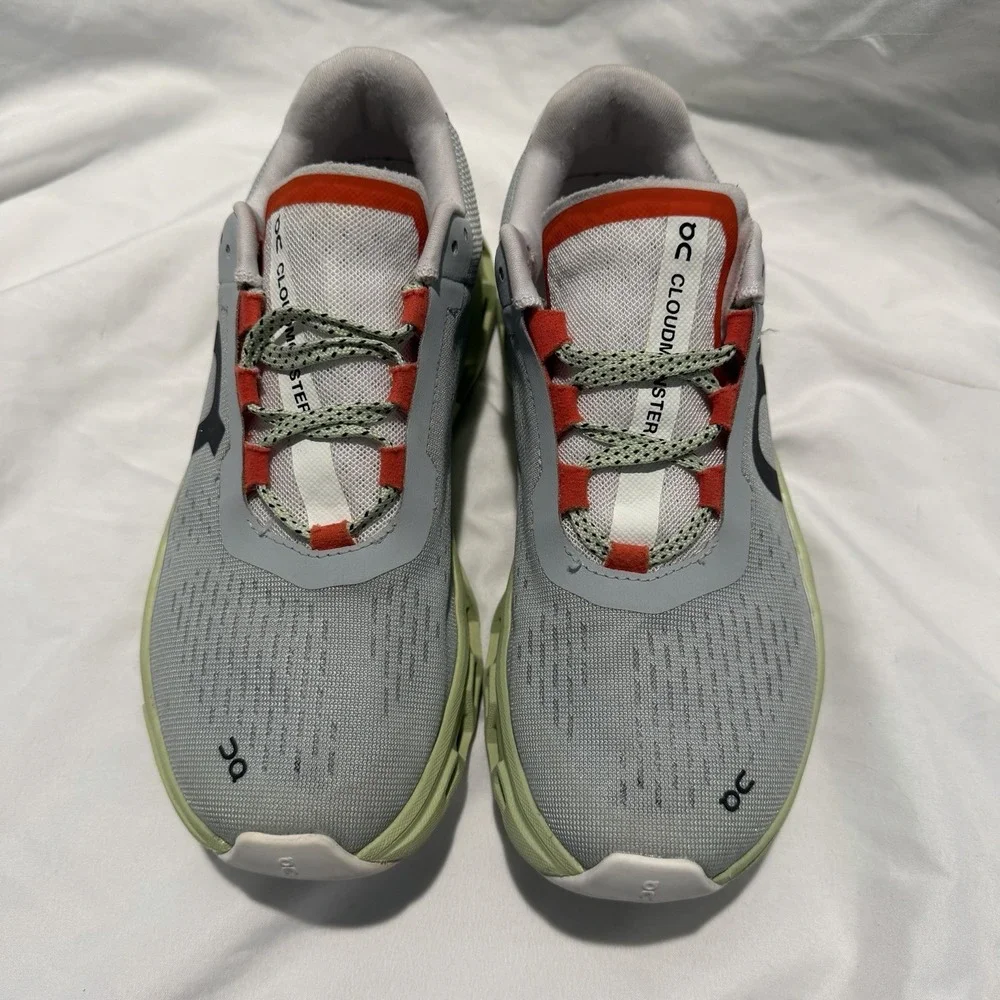 On‎ Cloudmonster Women's Lightweight Running Shoes Gray Green